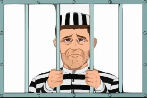 black and white prisoner outfit